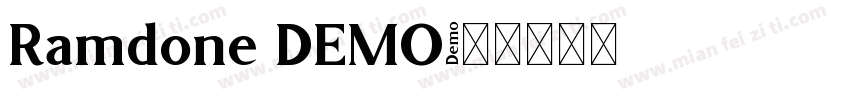 Ramdone DEMO字体转换